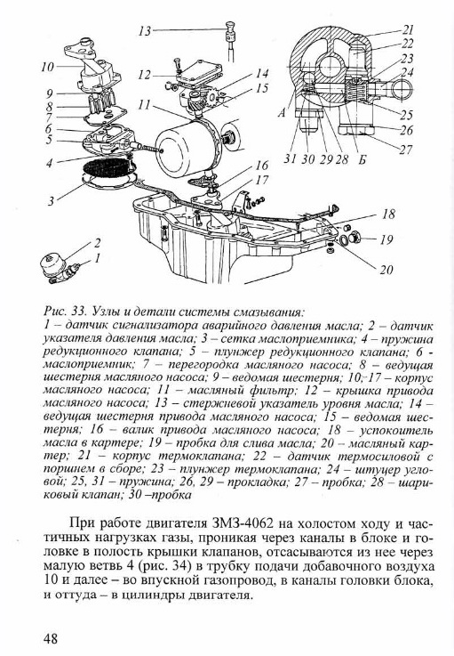 Привод масляного насоса змз 409 схема